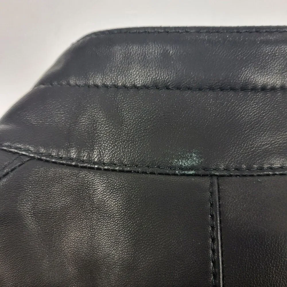 Murano Premium Leather Genuine jacket Lamb Skin Black